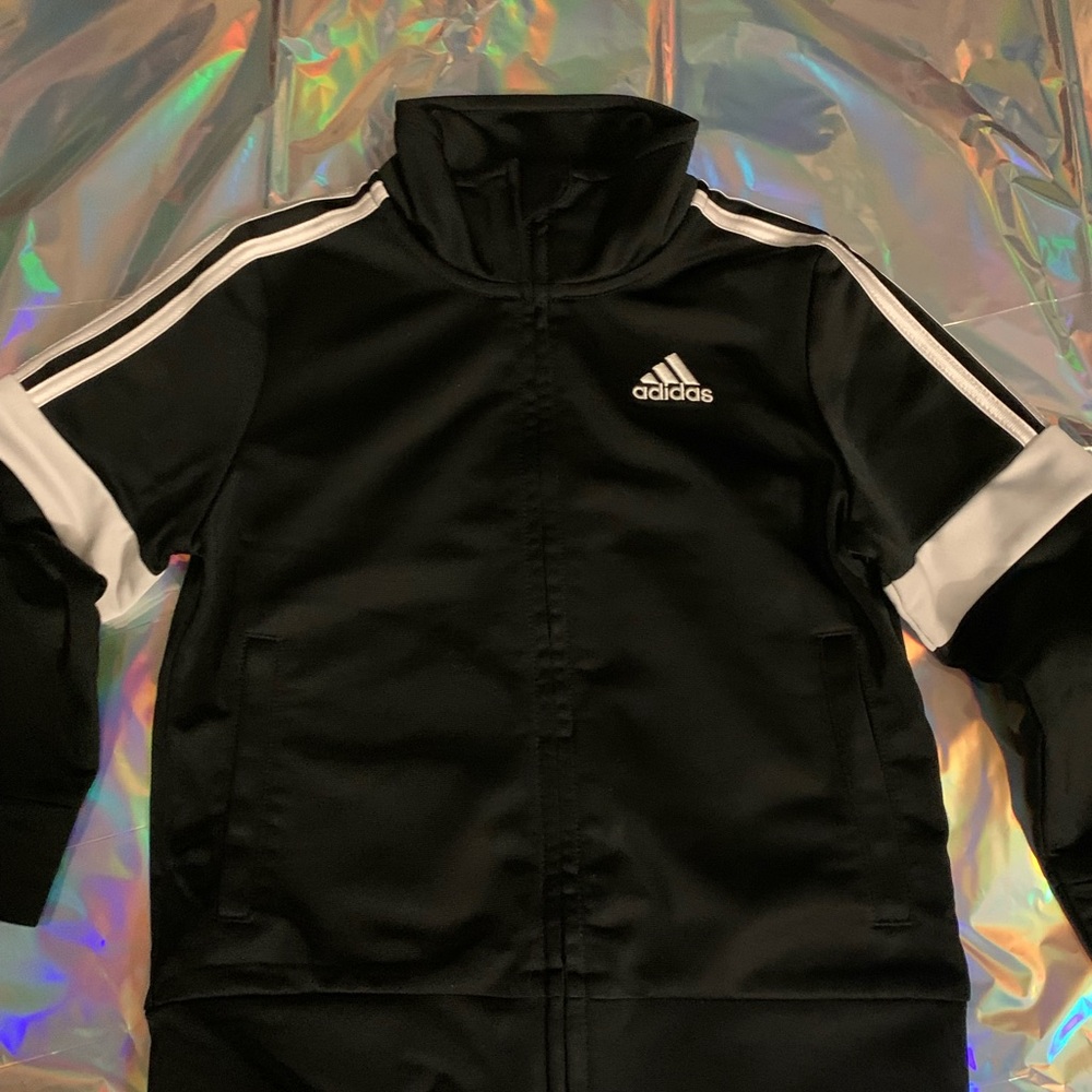 Adidas Kids Black and White Jacket